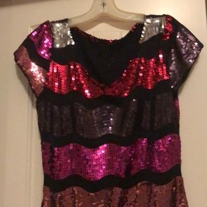 Multi color sequin dress
